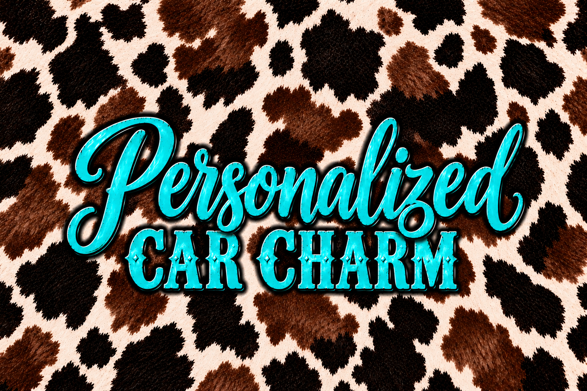 Personalized car charm