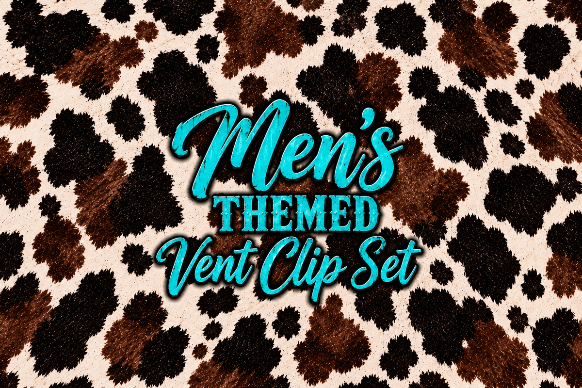 Men’s themed vent clip set