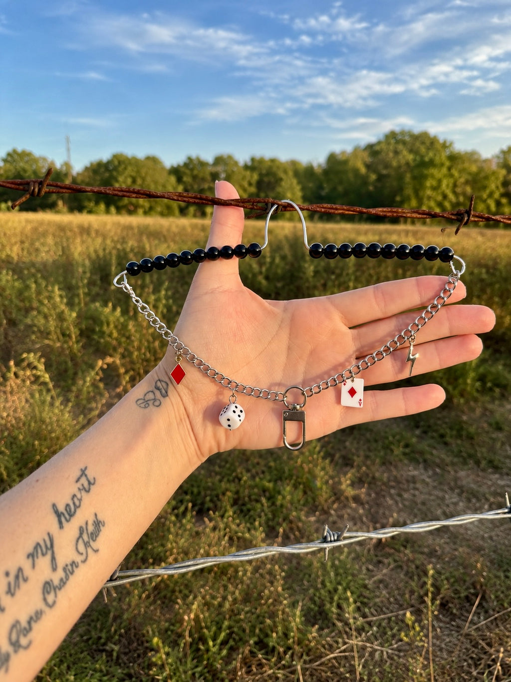 Freshie charm hanger / western diamond themed.