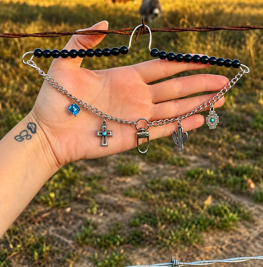 Freshie car charm - Western cross