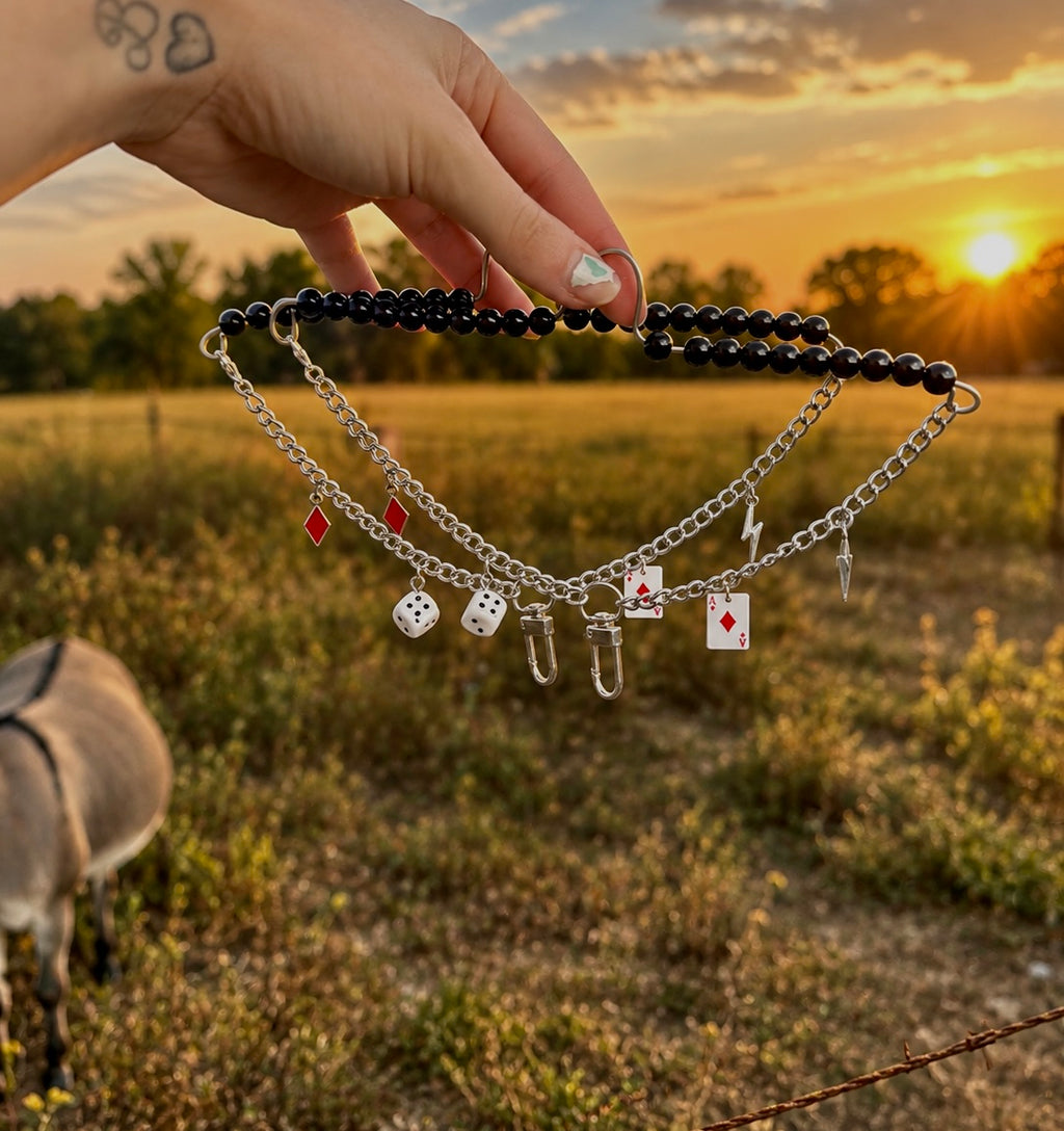 Freshie charm hanger / western diamond themed.