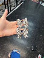 Cheetah - bow / brown & black vent clip set
