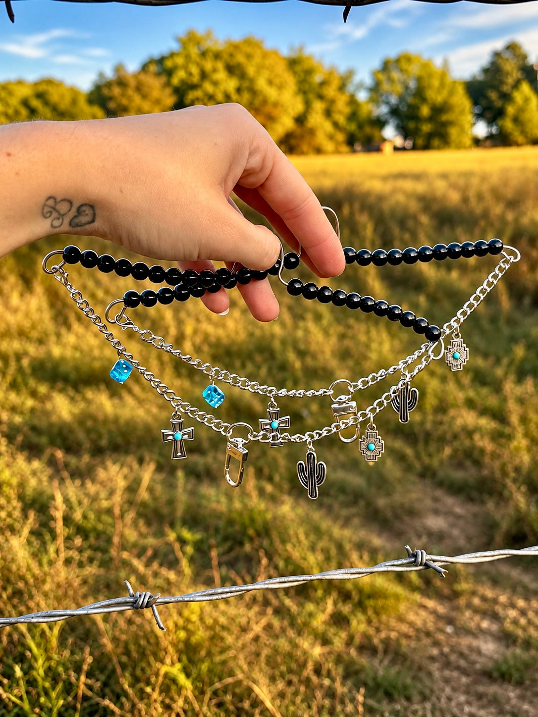 Freshie car charm - Western cross