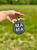Leopard mama black & white freshie
